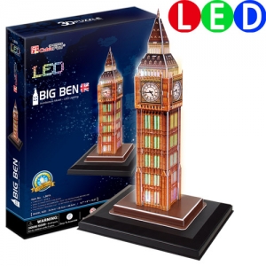 [3D 입체퍼즐, L501H] 빅벤-LED, 영국 (Big Ben, U.K.)