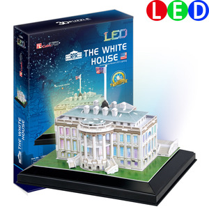 [3D 입체퍼즐, L504H] 백악관-LED, 미국 (The White House, U.S.A.)