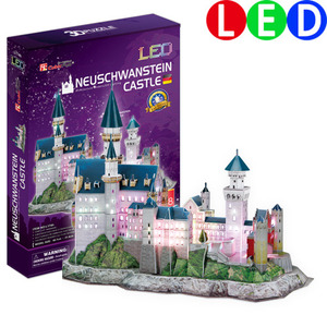 [3D 입체퍼즐, L174H] 노이슈반스타인 성-LED, 독일 (Neuschwanstein Castle, Germany)